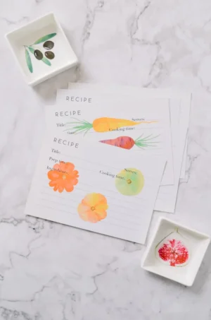 Receptkaarten (set van 5)