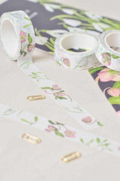 washi tape masking tape met bloemen illustraties